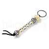 Mother's Day Wood and Plastic Beads Keychain Decorationes KEYC-B016-02-3