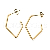 Ion Plating(IP) 304 Stainless Steel Stud Earrings for Women EJEW-M028-07G-1