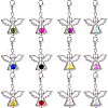 SUNNYCLUE 24Pcs 12 Colors Alloy Pendant Decorations HJEW-SC0003-01-1