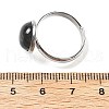 Half Round Natural Indian Agate Finger Rings RJEW-M062-01P-38-3