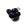 Brass Acrylic Pendants OACR-R006-01G-09-2