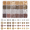   1200Pcs 24 Styles Tibetan Style Alloy Spacer Beads Sets TIBEB-PH0005-07-1