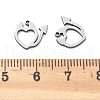 201 Stainless Steel Charms STAS-V001-06-3