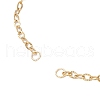 304 Stainless Steel Textured Cable Chain Bracelet Making AJEW-JB01342-01-2