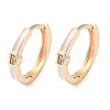 Brass Micro Pave Clear Cubic Zirconia Hoop Earrings for Women EJEW-S234-06G-1