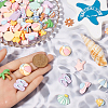 SUNNYCLUE 100Pcs 2 Styles Beach Theme Opaque Resin Decoden Cabochons CRES-SC0002-93-3