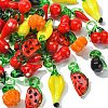 Thanksgiving Charms Lampwork Pendants LAMP-CJ0001-21-3