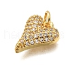 Brass Micro Pave Cubic Zirconia Pendants KK-K401-08C-G-2