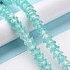 Transparent Glass Beads Strands LAMP-H061-01C-08-2
