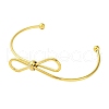 Ion Plating(IP) 304 Stainless Steel Cuff Bangles for Women STAS-P373-05G-2