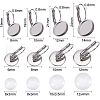 Unicraftale 80Pcs 4 Style 304 Stainless Steel Leverback Earring Findings STAS-UN0024-46-4