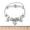 Alloy European Beads Charm Bracelets BJEW-F495-13P-3
