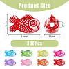 DICOSMETIC 3Bags Opaque Acrylic Beads SACR-DC0001-09-2