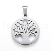 304 Stainless Steel Pendants STAS-I086-03P-02-1