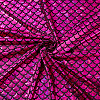 Sparkly Hologram Spandex Mermaid Printed Fish Scale Fabric AJEW-WH0314-30A-1