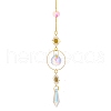 Glass Pendant Decorations HJEW-PW0002-02C-1