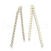 Brass Cup Chains Tassel Big Pendants PALLOY-S177-72LG-2