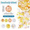 Transparent & Opaque Acrylic Bead OACR-TAC0002-08A-14