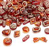   96PCS 12Style Transparent Acrylic Beads MACR-PH0001-66-1