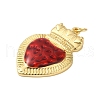 Rack Plating Brass Enamel Pendants KK-S372-01G-03-2