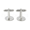 Rack Plating Brass Cuff Button KK-L151-10P-2