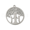 304 Stainless Steel Pendants STAS-V016-06P-1