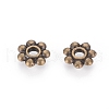 Tibetan Style Daisy Spacer Beads TIBEB-S039-048AB-NR-1