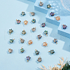 SUPERFINDINGS 60Pcs Wire Wrapped Electroplate Glass Pendants PALLOY-FH0008-76A-4