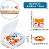 CHGCRAFT 16Pcs 4 Style Food Grade Eco-Friendly Silicone Focal Beads SIL-CA0001-22-2