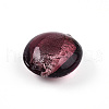 Handmade Silver Foil Glass Beads SLF15mmY-02-2