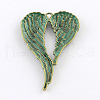 Wing Zinc Alloy Big Pendants PALLOY-R065-064-FF-2