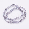 Electroplate Glass Beads Strands EGLA-J146-6mm-PL03-2