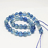 Dyed Round Natural Crackle Quartz Beads Strands G-K084-10mm-03A-3