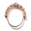 Rotatable Alloy Swivel Open Back Bezel Pendants PALLOY-I223-18RG-1