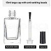 Transparent Glass Nail Polish Empty Bottle MRMJ-BC0002-45-2