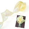 10 Yards Polyester Iridescent Ribbon OCOR-TAC0017-04A-10