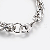 Adjustable 304 Stainless Steel Chain Bracelets BJEW-K187-04P-3