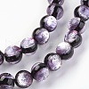 Handmade Silver Foil Glass Lampwork Beads LAMP-P051-M01-12mm-2