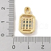 Rack Plating Brass Micro Pave Cubic Zirconia Pendants KK-A224-20G-04-3