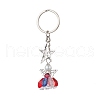 3Pcs Glass Angel Pendant Keychain KEYC-MZ00038-03-2