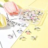 30Pcs Angel Acrylic & Glass Pendant PALLOY-FZ00016-12