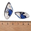 4Pcs Transparent Epoxy Resin Butterfly Wings Pendants RESI-C057-03A-3