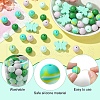 Round & Butterfly Silicone Focal Beads SIL-YW0001-35-3