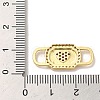 Brass Cubic Zirconia Buckles KK-M278-01A-G-3