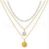 Alloy Pendant Layered Chain Necklaces for Women WGC39CD-13-1