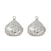 Brass with Clear Cubic Zirconia Pendants KK-G532-22P-1