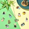 24Pcs 12 Styles Alloy Enamel Pandants ENAM-CJ0005-09-5