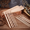 Olycraft 60Pcs 6 Styles Beech Wood Sticks DIY-OC0011-70-5