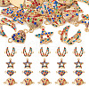  20Pcs 4 Styles Alloy Colorful Rhinestone Connector Charms FIND-TA0003-33-9