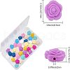 CHGCRAFT 40Pcs 10 Colors Food Grade Eco-Friendly Silicone Focal Beads SIL-CA0001-46-2